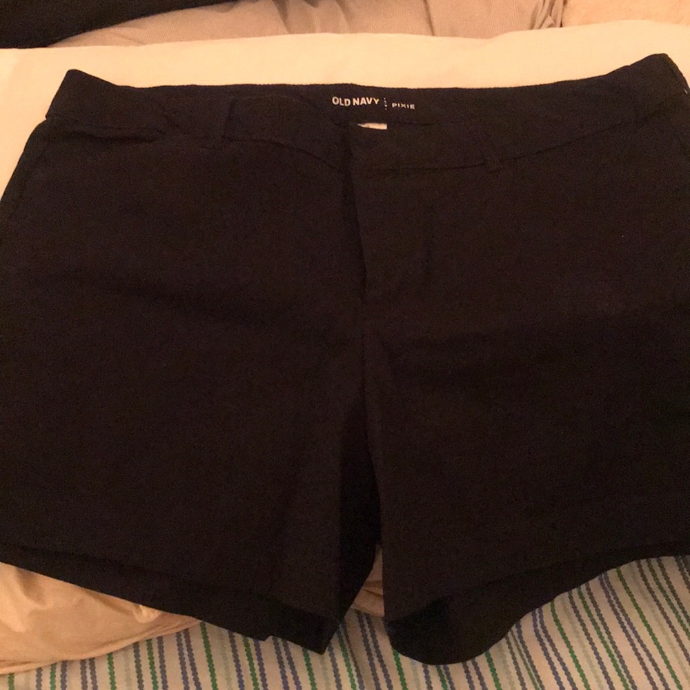 Black pixie shorts